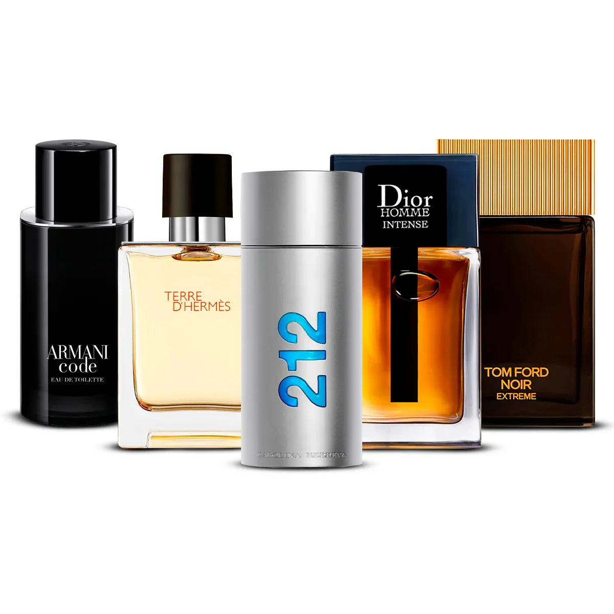 Set di 5 profumi | Armani Code + Invictus + Dior Homme Intense + Bleu de Chanel + Terre d'Hermès